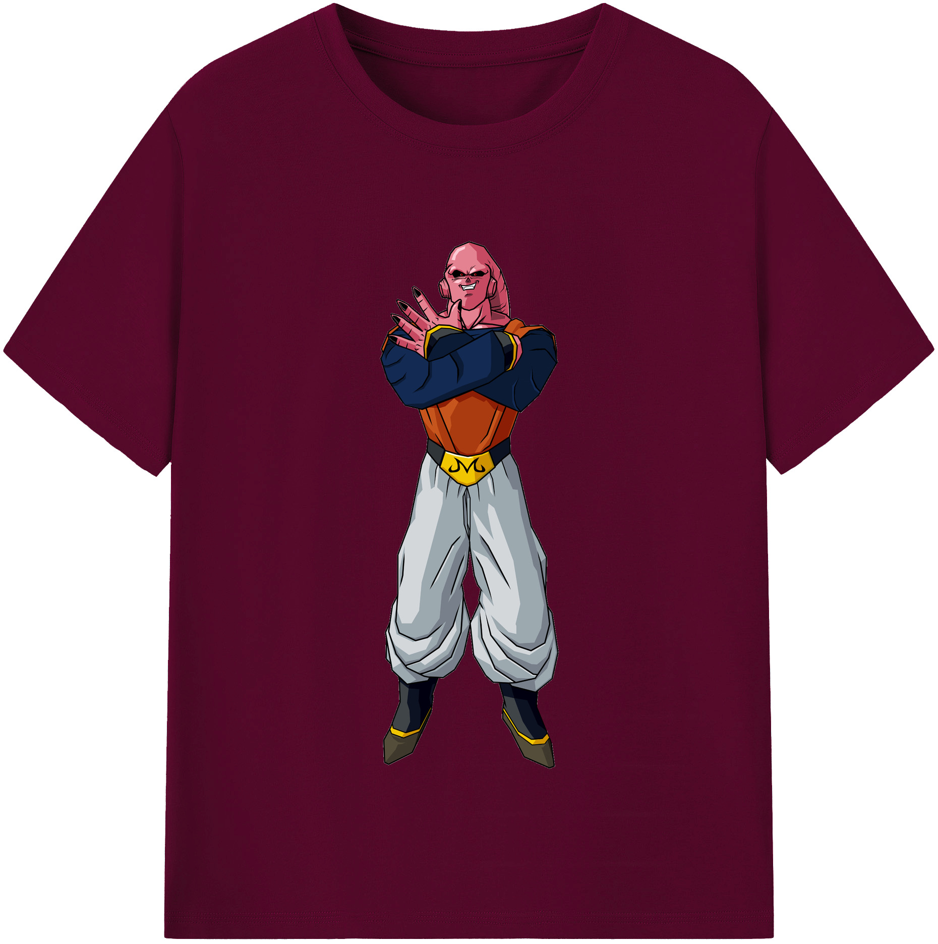 （画像用） ドラゴンボール 魔人ブウ DRAGON BALL Majin Buu レディースカジュアルプリントTシャツ（綿100％）